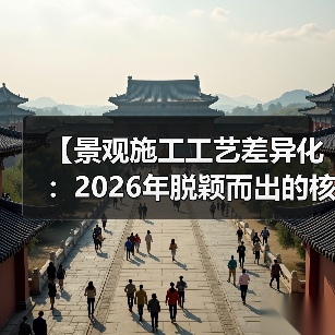 【景观施工工艺差异化:2026年脱颖而出的核心竞争力】(图4) 【景观施工工艺差异化:2026年脱颖而出的核心竞争力】(图4)