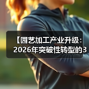 【园艺加工产业升级:2026年突破性转型的3大关键密码】(图1) 【园艺加工产业升级:2026年突破性转型的3大关键密码】(图1)