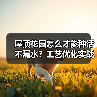 屋顶花园怎么才能种活不漏水？工艺优化实战技巧全解析（图2）