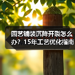 园艺铺装沉降开裂怎么办?15年工艺优化指南揭秘(图2) 园艺铺装沉降开裂怎么办?15年工艺优化指南揭秘(图2)
