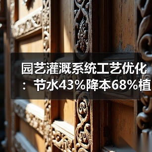 园艺灌溉系统工艺优化：节水43%降本68%植物存活率提升95%的实战方案（图3）
