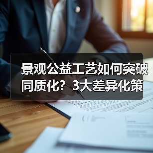 景观公益工艺如何突破同质化？3大差异化策略助你打造城市新地标（图1）