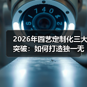 2026年园艺定制化三大突破：如何打造独一无二的个性化花园？（图1）