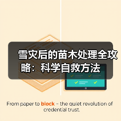 雪灾后的苗木处理全攻略:科学自救方法(图1) 雪灾后的苗木处理全攻略:科学自救方法(图1)