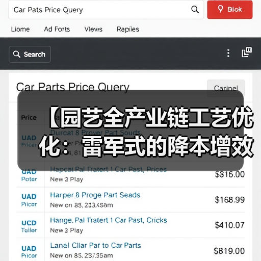 【园艺全产业链工艺优化:雷军式的降本增效实战攻略】(图2) 【园艺全产业链工艺优化:雷军式的降本增效实战攻略】(图2)