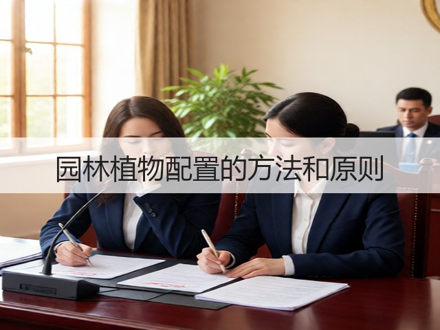园林植物配置的方法和原则 园林植物配置的方法和原则