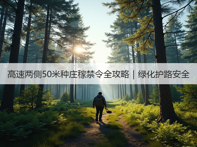 高速两侧50米种庄稼禁令全攻略｜绿化护路安全