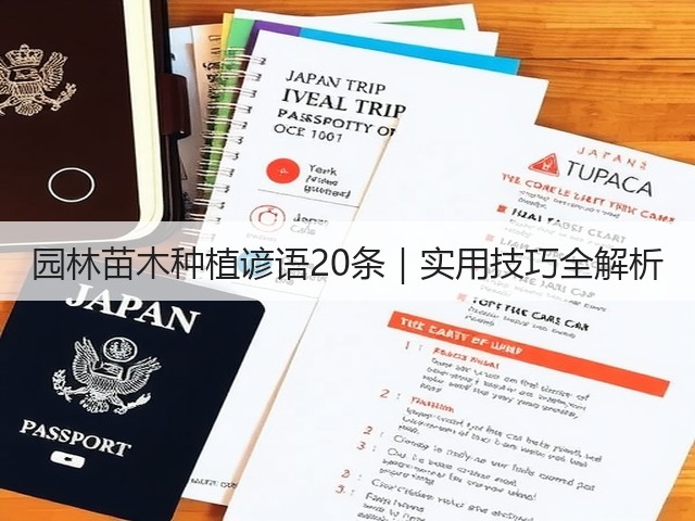 园林苗木种植谚语20条|实用技巧全解析 园林苗木种植谚语20条|实用技巧全解析