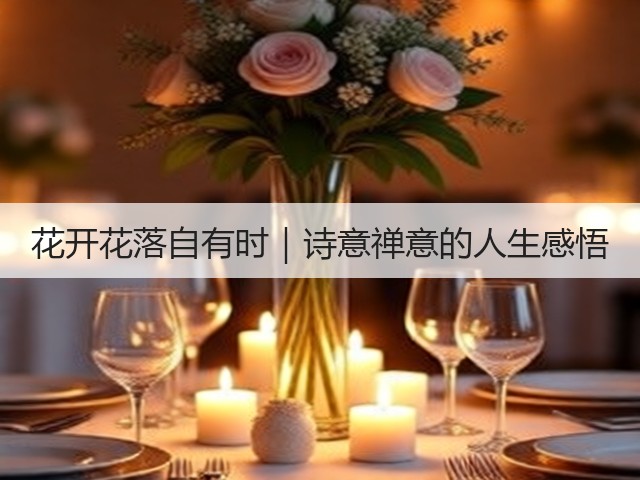 花开花落自有时|诗意禅意的人生感悟 花开花落自有时|诗意禅意的人生感悟