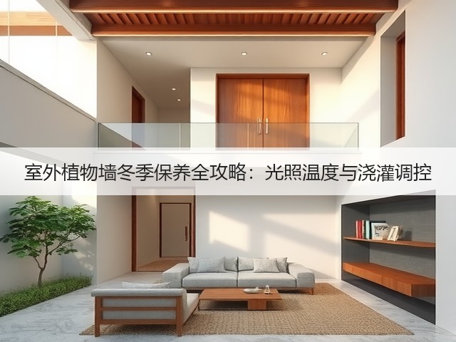 室外植物墙冬季保养全攻略：光照温度与浇灌调控