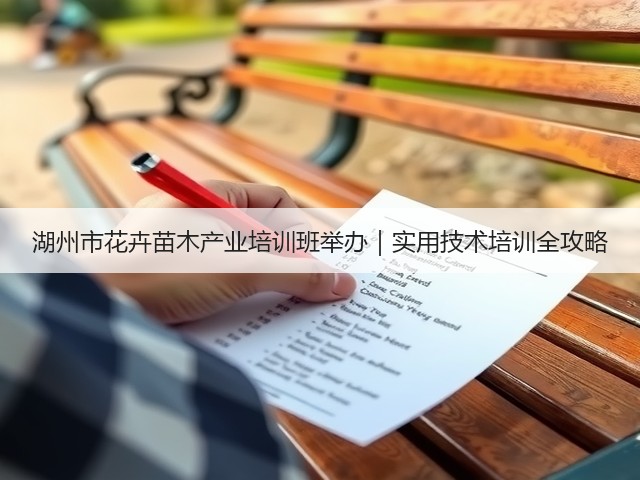 湖州市花卉苗木产业培训班举办|实用技术培训全攻略 湖州市花卉苗木产业培训班举办|实用技术培训全攻略