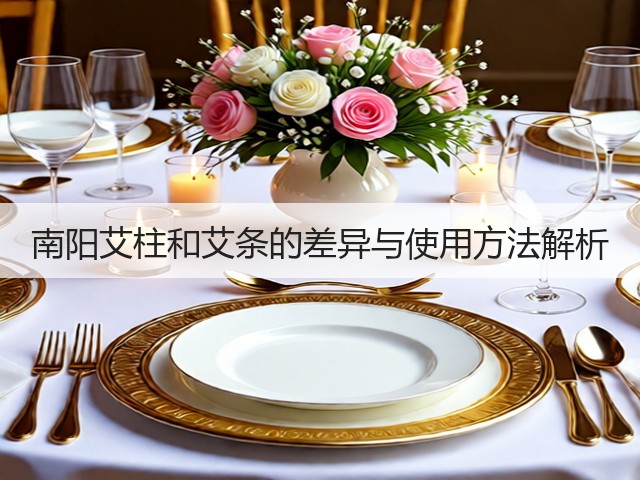 南阳艾柱和艾条的差异与使用方法解析