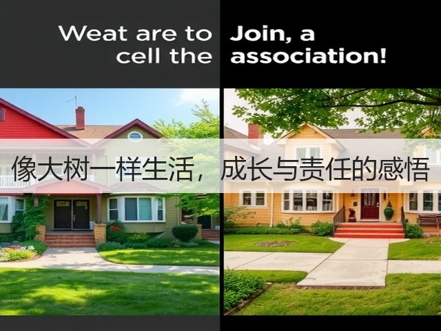 像大树一样生活，成长与责任的感悟