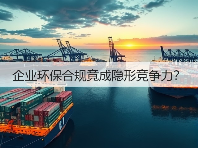 企业环保合规竟成隐形竞争力? 企业环保合规竟成隐形竞争力?