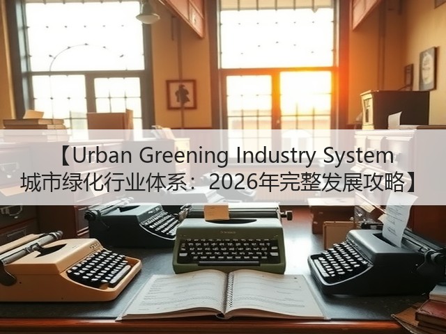 【Urban Greening Industry System 城市绿化行业体系:2026年完整发展攻略】 【Urban Greening Industry System 城市绿化行业体系:2026年完整发展攻略】