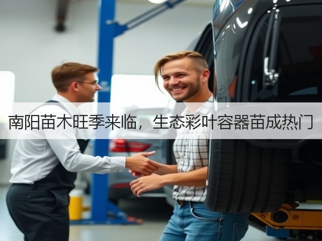 南阳苗木旺季来临，生态彩叶容器苗成热门