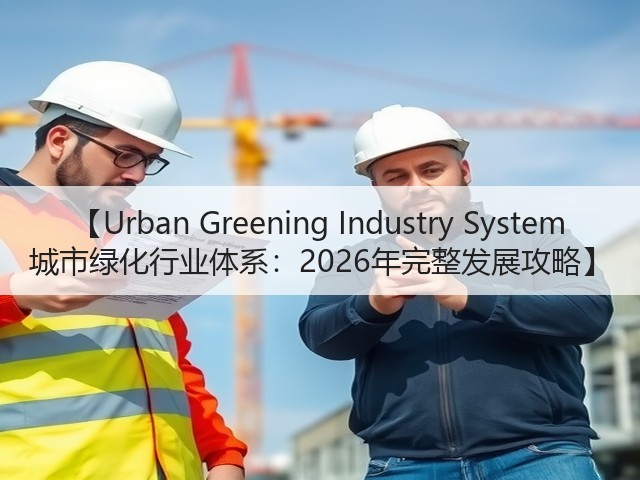 【Urban Greening Industry System 城市绿化行业体系:2026年完整发展攻略】 【Urban Greening Industry System 城市绿化行业体系:2026年完整发展攻略】