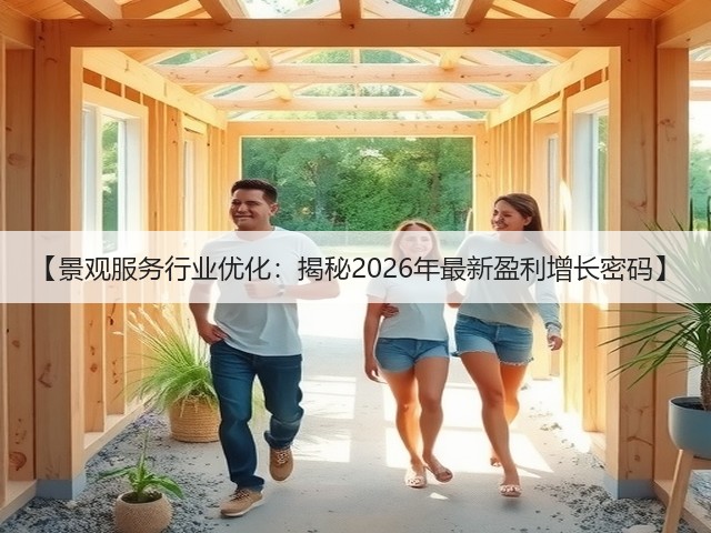 【景观服务行业优化:揭秘2026年最新盈利增长密码】 【景观服务行业优化:揭秘2026年最新盈利增长密码】