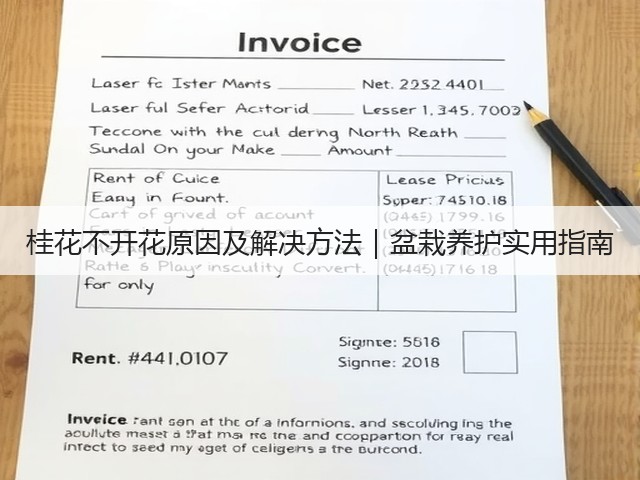 桂花不开花原因及解决方法|盆栽养护实用指南 桂花不开花原因及解决方法|盆栽养护实用指南