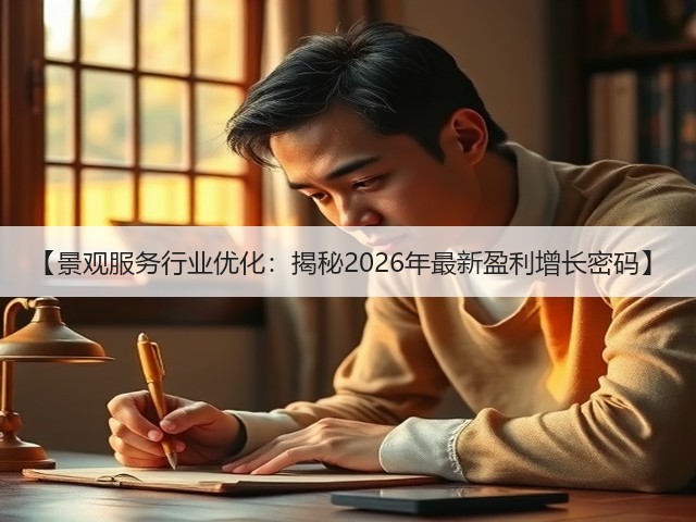 【景观服务行业优化:揭秘2026年最新盈利增长密码】 【景观服务行业优化:揭秘2026年最新盈利增长密码】